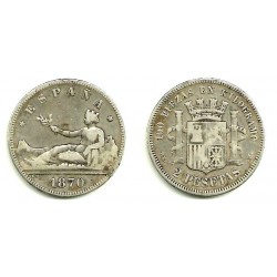 1870*(18-74) 2 Pesetas (BC)