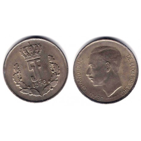 (56) Luxemburgo. 1976. 5 Francs (MBC)