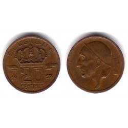 (146) Bélgica. 1957. 20 Centimes (MBC)