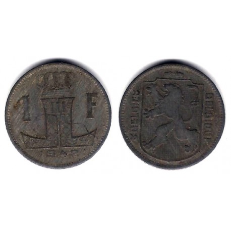 (128) Bélgica. 1942. 1 Franc (MBC)