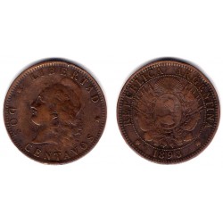 (33) Argentina. 1893. 2 Centavos (MBC-)