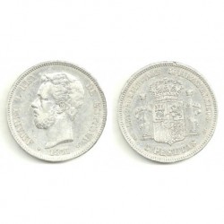 1871*(18-74) 5 Pesetas (BC)