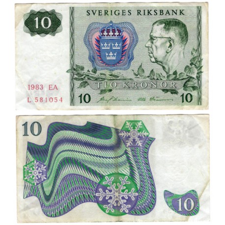 (52d) Suecia. 1983. 10 Kronor (BC)