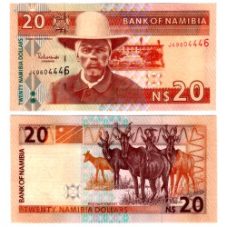 (6a) Namibia. Sin Fecha. 20 Dollars (SC)