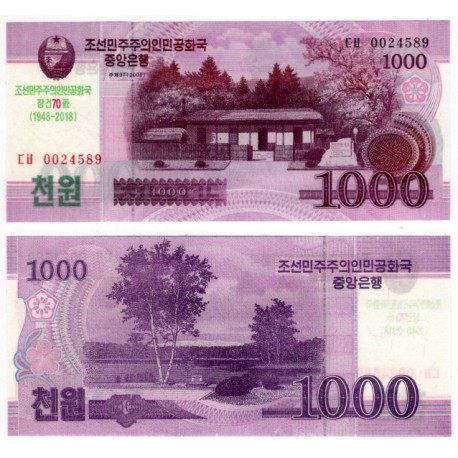 Corea del Norte. 2018. 1000 Won (SC)