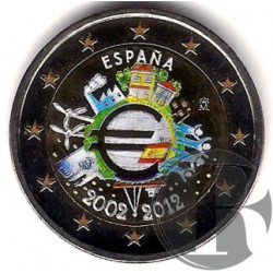 España. 2012. 2 Euro (SC) Coloreada