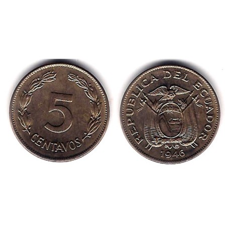 (75b) Ecuador. 1946. 5 Centavos (SC)