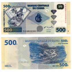 (96a) Congo. 2002. 500 Francs (SC)