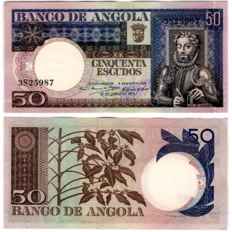 (105) Angola. 1973. 50 Escudos (SC)