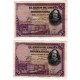 España. 1928. 50 Pesetas (x2) (MBC) Serie E. Pareja