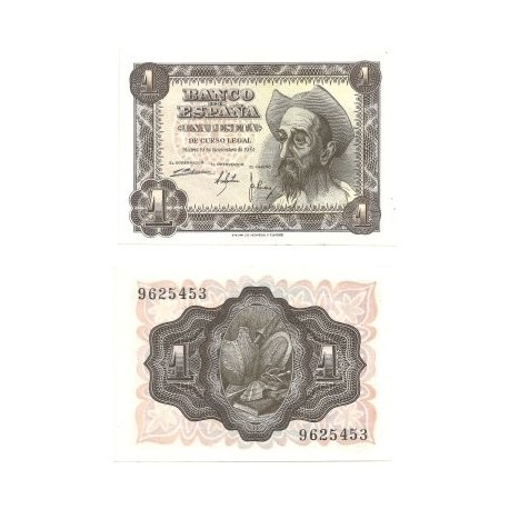 [1951] Billete de 1 Peseta (SC). Sin Serie.