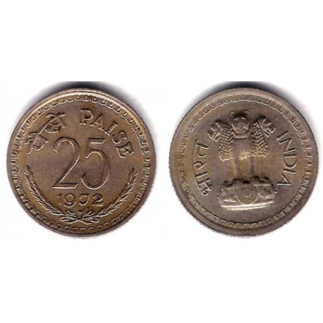 (49.1) India. 1972. 25 Paise (MBC)