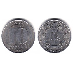 (10) Alemania Democrática. 1971(A). 10 Pfennig (MBC)