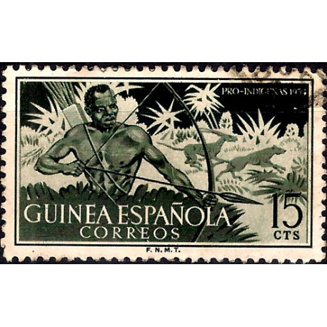 (333) Guinea Española. 1954. 15 Céntimos (Usado)