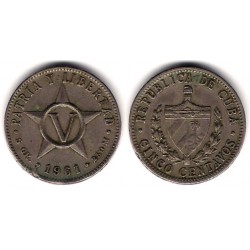 (11.3) Cuba. 1961. 5 Centavos (MBC-)