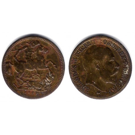 Jetón o Token. 1909. Eduardus VII (MBC)