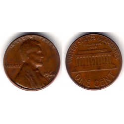 (201) Estados Unidos de América. 1968(D). 1 Cent (BC+)