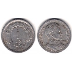 (179a) Chile. 1954. 1 Peso (MBC)