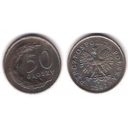 (Y281) Polonia. 1992. 50 Groszy (SC)