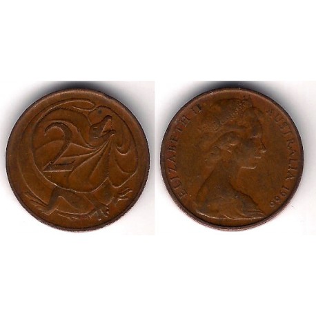 (63) Australia. 1966. 2 Cents (MBC)