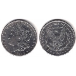 (110) Estados Unidos de América. 1921(S). 1 Dollar (MBC+) (Plata)