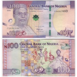 (41) Nigeria. 2014. 100 Naira (SC)