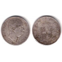 (23) Italia. 1883. 2 Lira (BC-) (Plata)