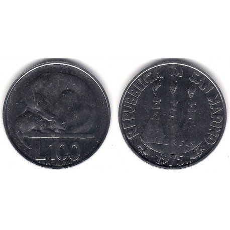 (46) San Marino. 1975. 100 Lira (SC)