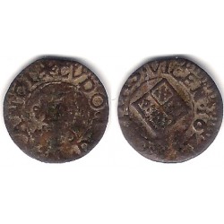 Luis XIV (Principado Catalán). 1643. Dinero (BC) Ceca de Vic