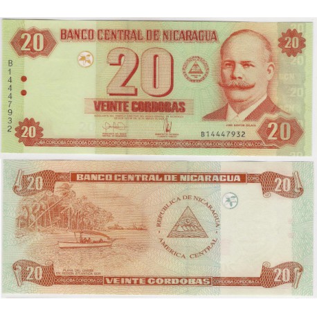 (197) Nicaragua. 2006. 20 Cordobas (SC)