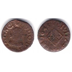 Luis XIV (Principado Catalán). 1643. Dinero (RC+) Ceca de Vic