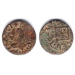 Luis XIV (Principado Catalán). 1643. Dinero (RC+) Ceca de Vic