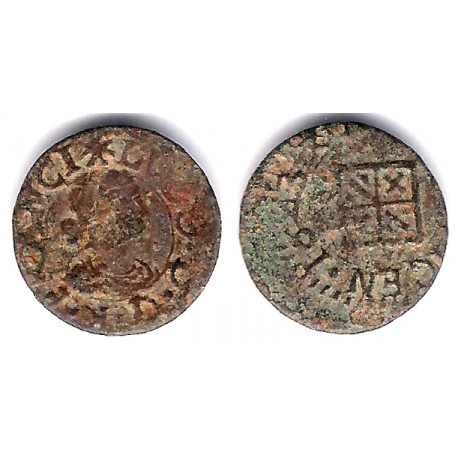 Luis XIV (Principado Catalán). 1643. Dinero (RC+) Ceca de Vic