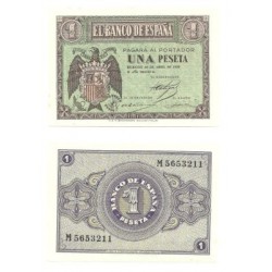 [1938] Billete de 1 Peseta (SC). Abril-1938.