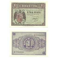 [1938] Billete de 1 Peseta (SC). Abril-1938.