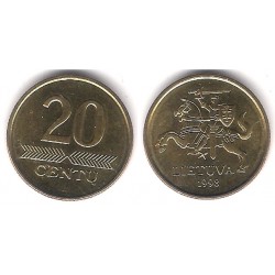 (107) Lituania. 1998. 20 Centu (SC)