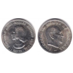 (854) Dinamarca. 1964. 5 Kroner (EBC) (Plata)