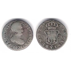 Fernando VII. 1831. ½ Real (BC) (Plata) Ceca de Sevilla JB