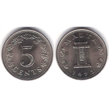 (10) Malta. 1972. 5 Cents (SC)