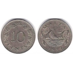 (11) Malta. 1972. 10 Cents (MBC)