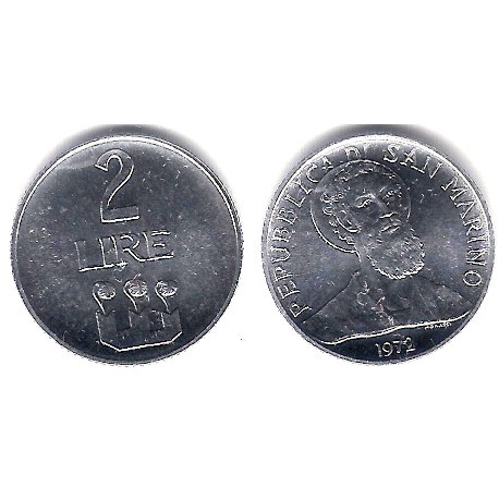 (15) San Marino. 1972. 2 Lira (SC)