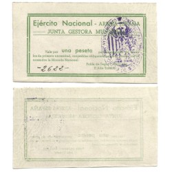 Junta Gestora Municipal de Pobla de Segur. 1 Peseta (EBC)