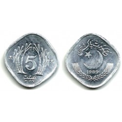 (52) Pakistán. 1989. 5 Paisa (SC)