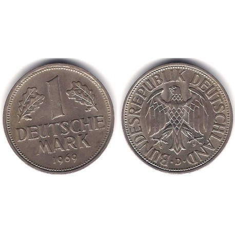 (110) Alemania. 1969(D). 1 Mark (MBC)