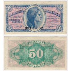 España (II República). 1937. 50 Céntimos (SC) Serie B