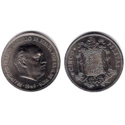 Estado Español. 1949*(19-50). 5 Pesetas (EBC+)