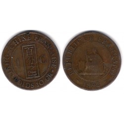 (1) Indochina Francesa. 1892. 1 Centime (BC)