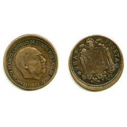 Estado Español. 1947*(19-62). 1 Peseta (BC) Desplazada