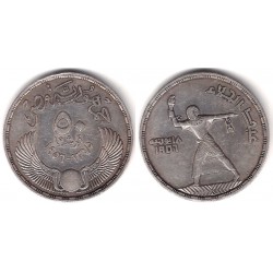 (386) Egipto. 1956. 50 Piastres (MBC+) (Plata)