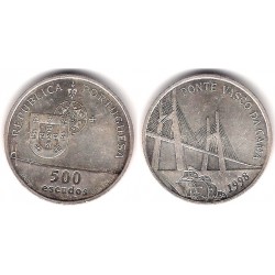 (705) Portugal. 1998. 500 Escudos (SC-) (Plata)